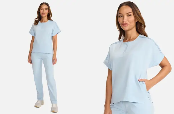 womens-quarter-zip-dolman-scrub-top