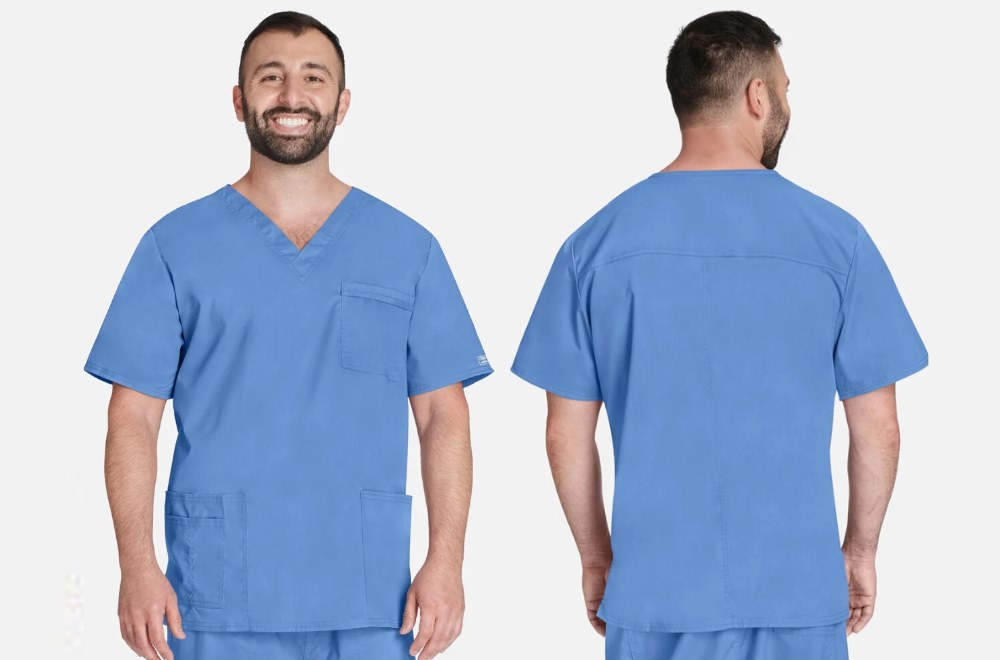 unisex-v-neck-solid-scrub-top