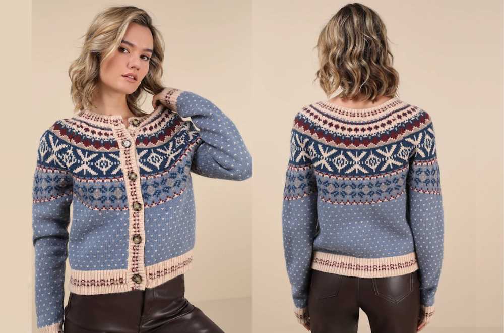 lulus-first-frost-blue-fair-isle-cardigan